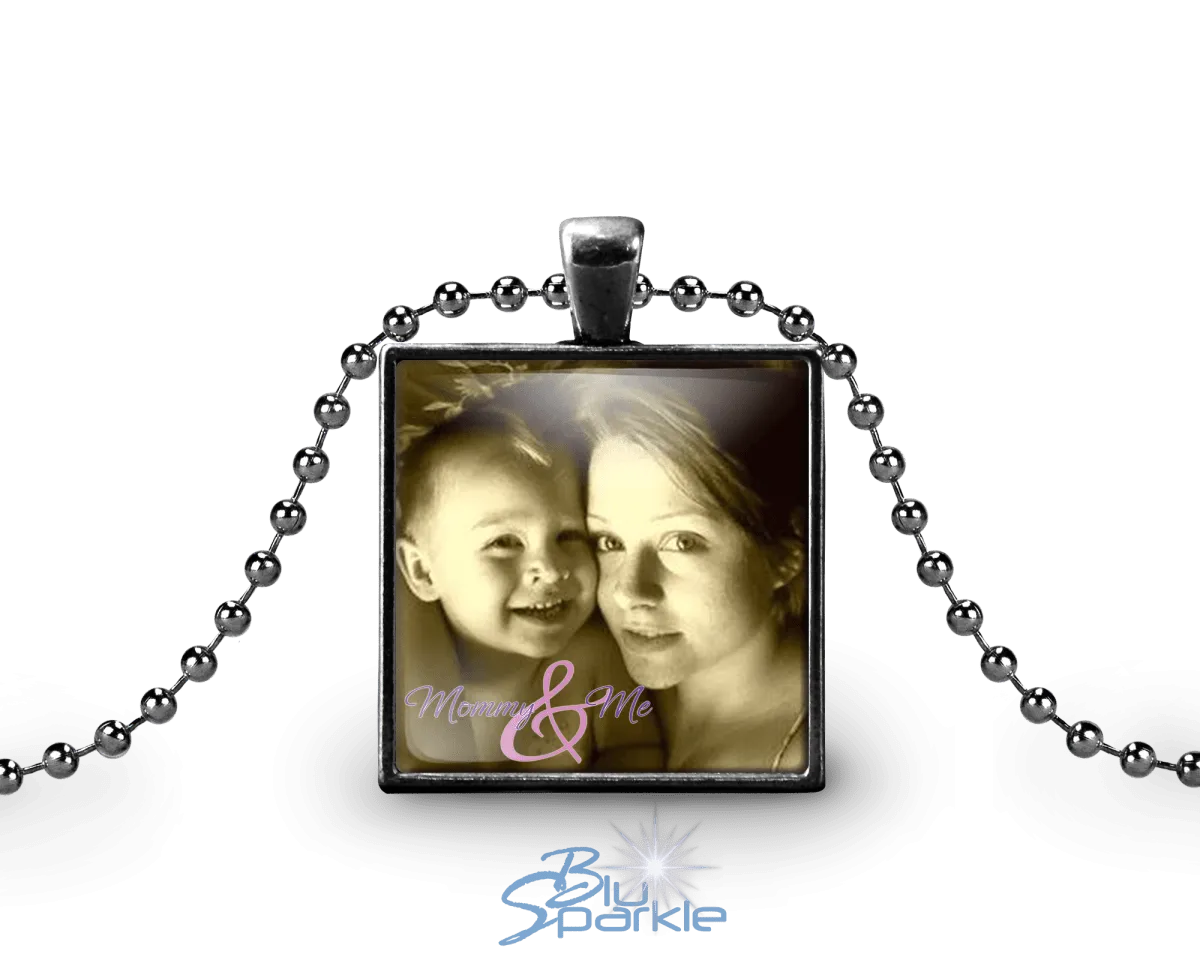 Personalized Photo Square Pendants