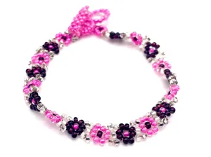 Pink Daisy Flower Bracelet