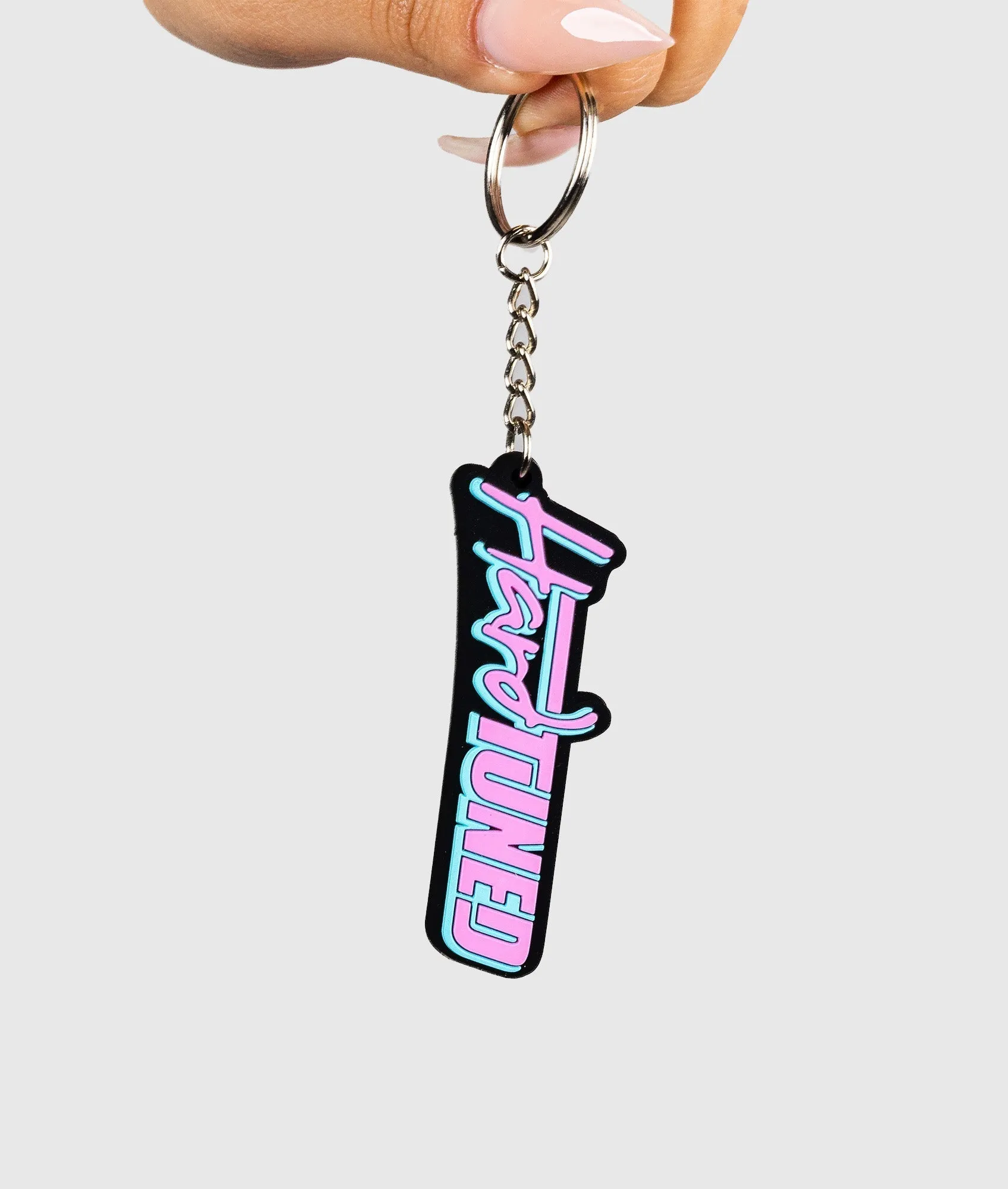 Pink HardTuned Soft Rubber Key Ring