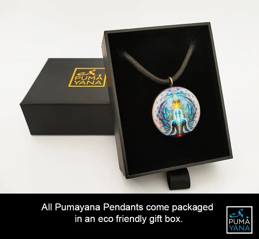 Psychedelic Orgone Pendant | Mushroom Pendant | EMF Protection | Shroom