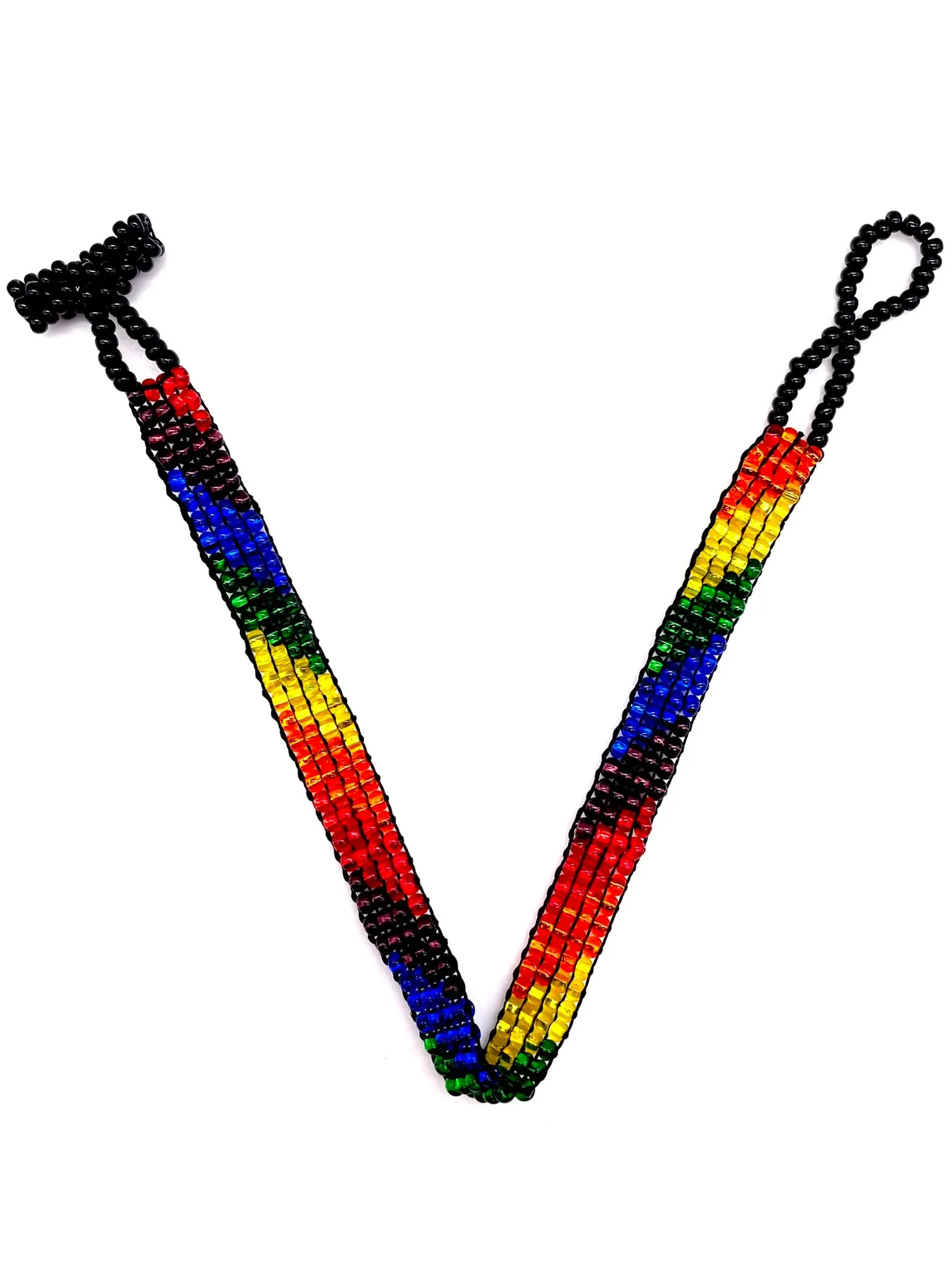 Rainbow Pride Skinny Boho Bracelet