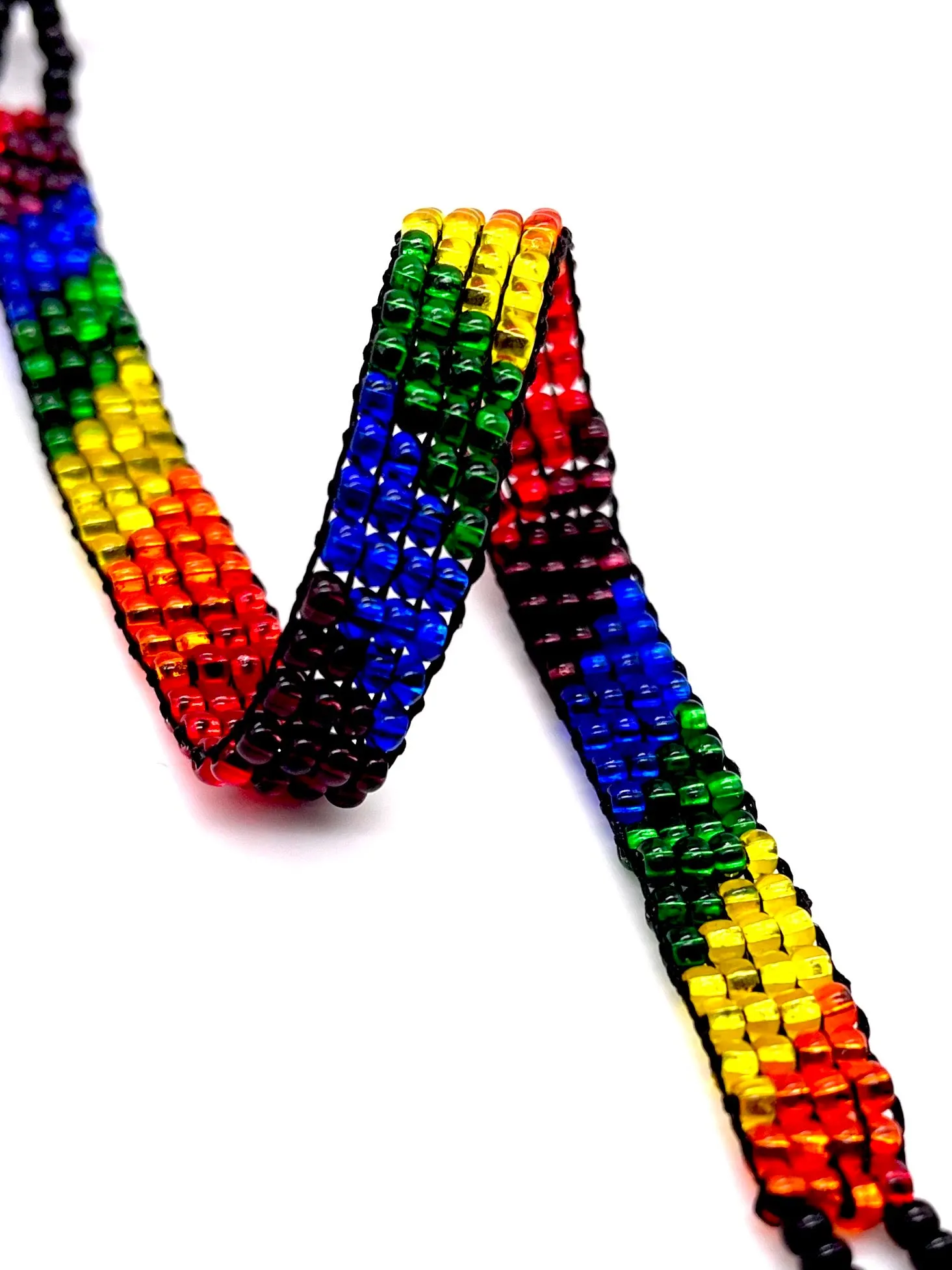 Rainbow Pride Skinny Boho Bracelet