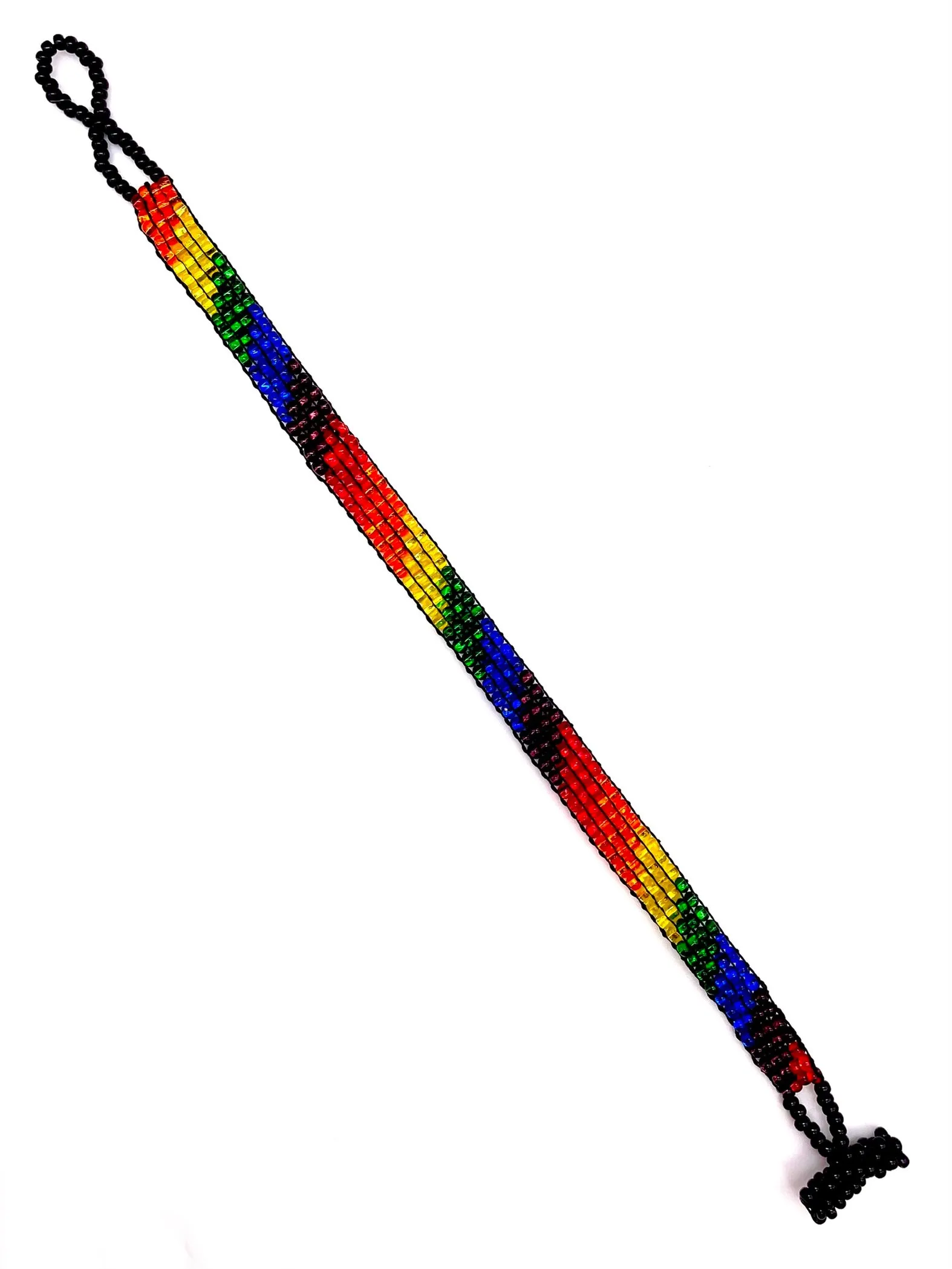 Rainbow Pride Skinny Boho Bracelet