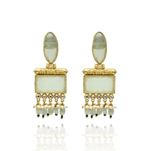 Rinki Carved Stone Earrings