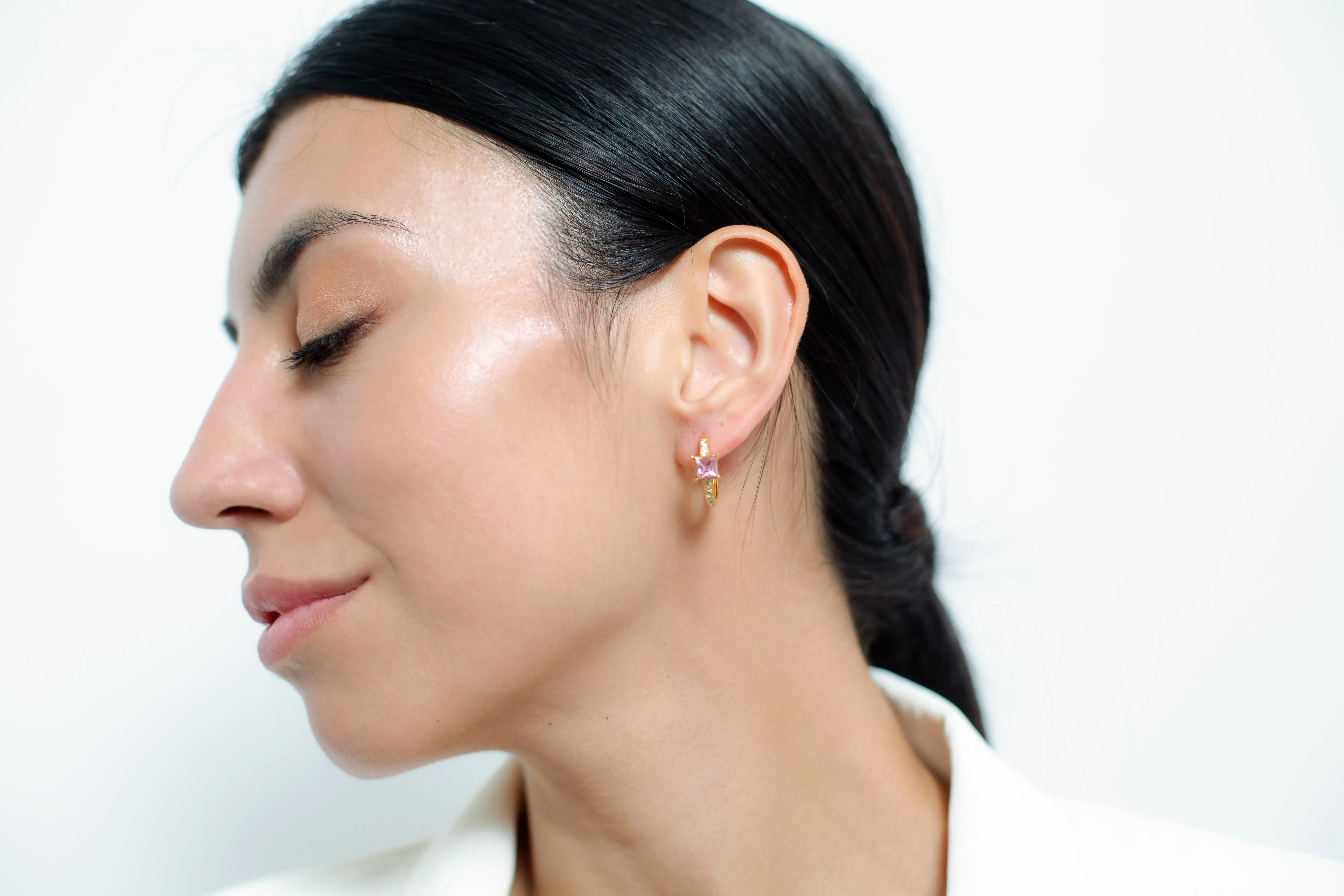 Rosé Circlets  Earrings