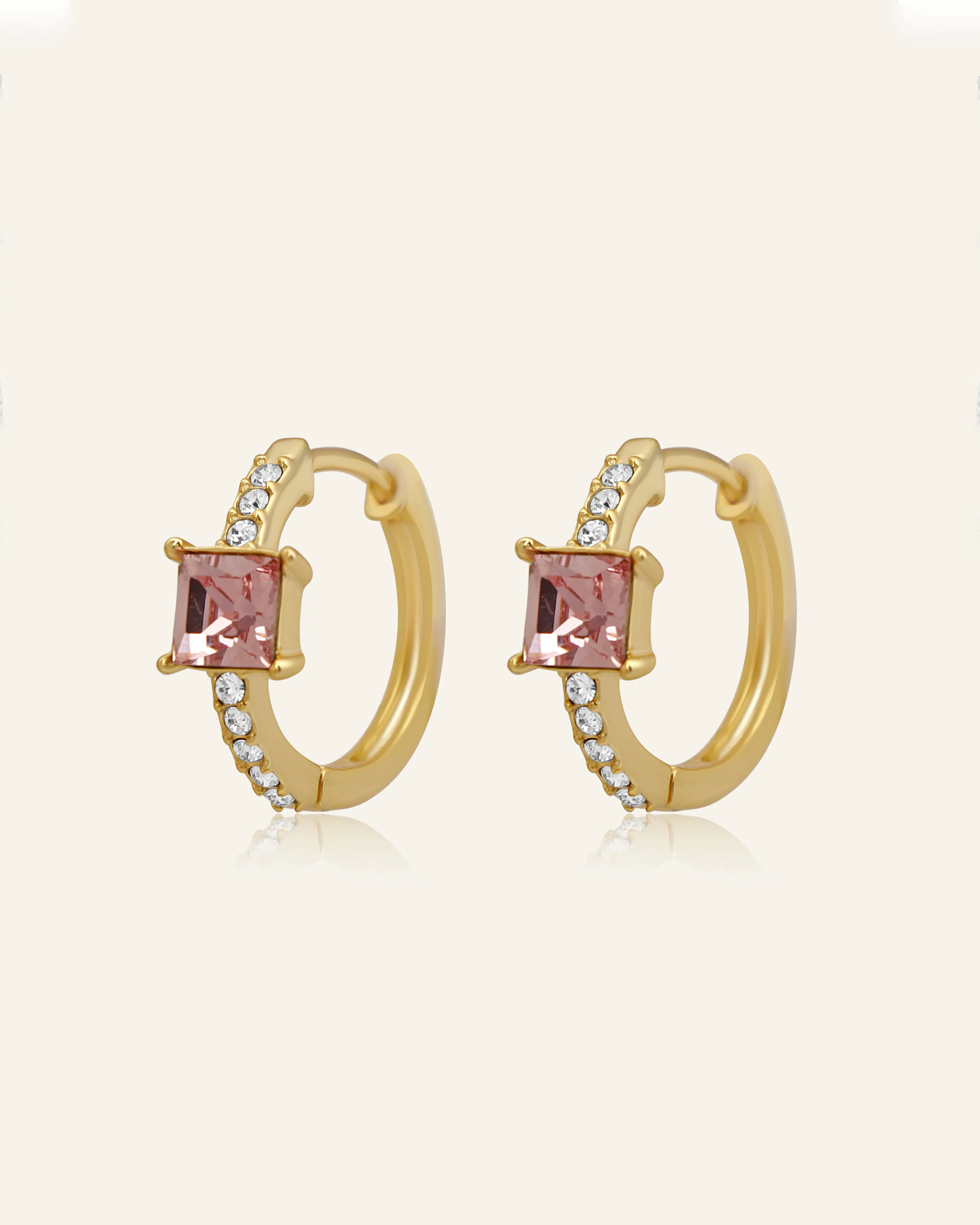Rosé Circlets  Earrings