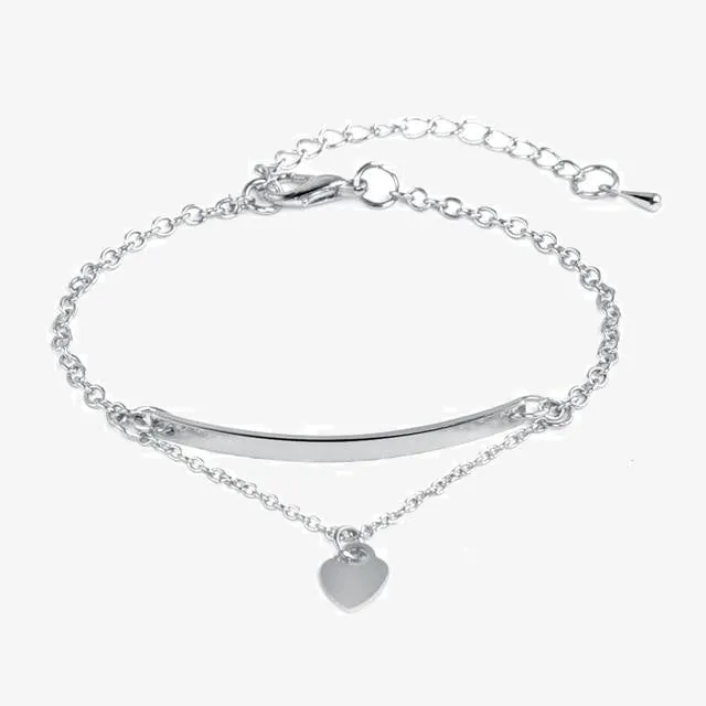 Rose Gold Silver Color Trendy Jewelry Gift