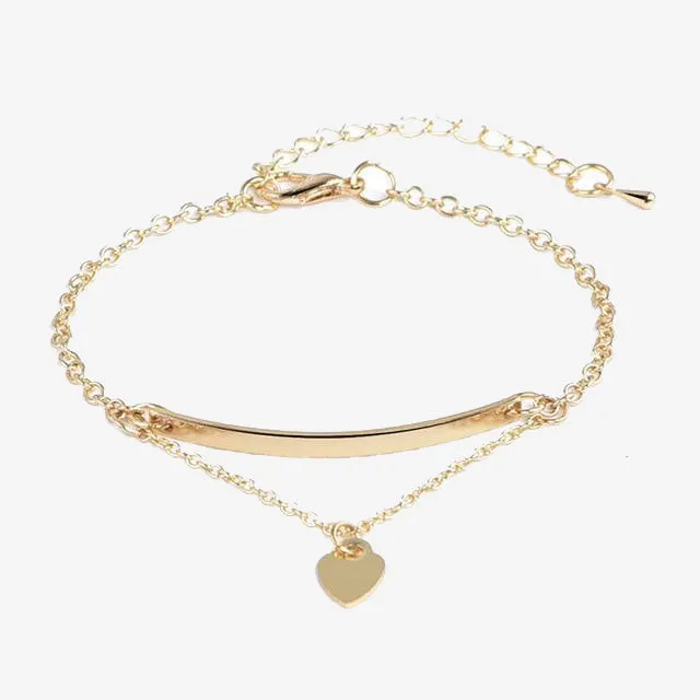 Rose Gold Silver Color Trendy Jewelry Gift