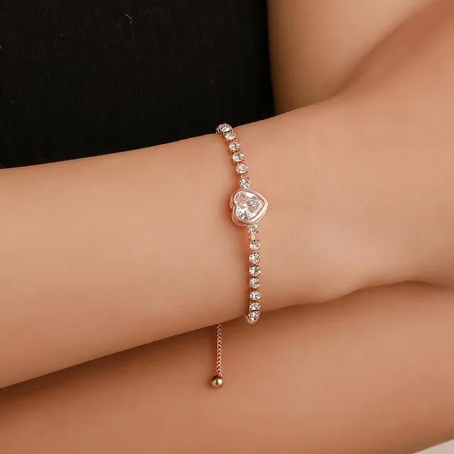 Rose Gold Silver Color Trendy Jewelry Gift