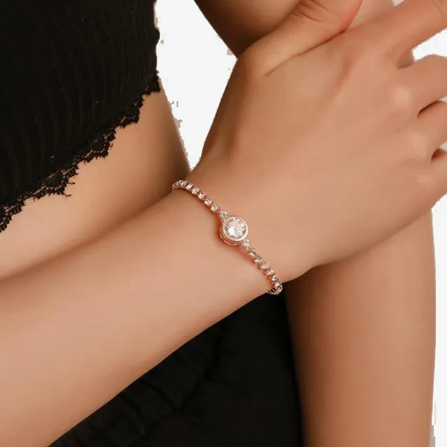 Rose Gold Silver Color Trendy Jewelry Gift