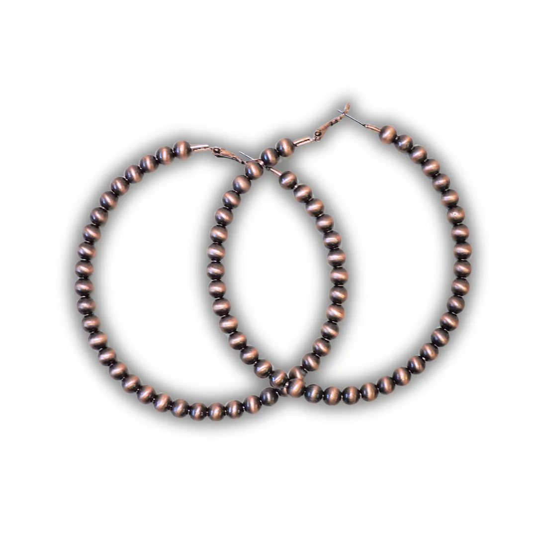 Rue Hoop Earrings - Copper