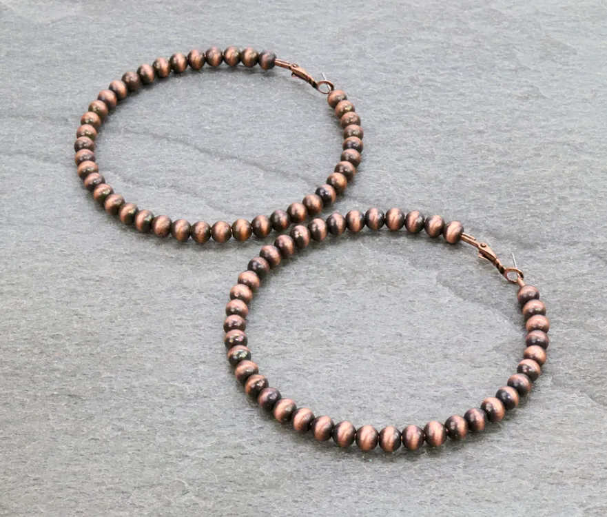 Rue Hoop Earrings - Copper