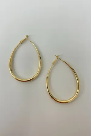 Sculpted Oval Shaped Earrings