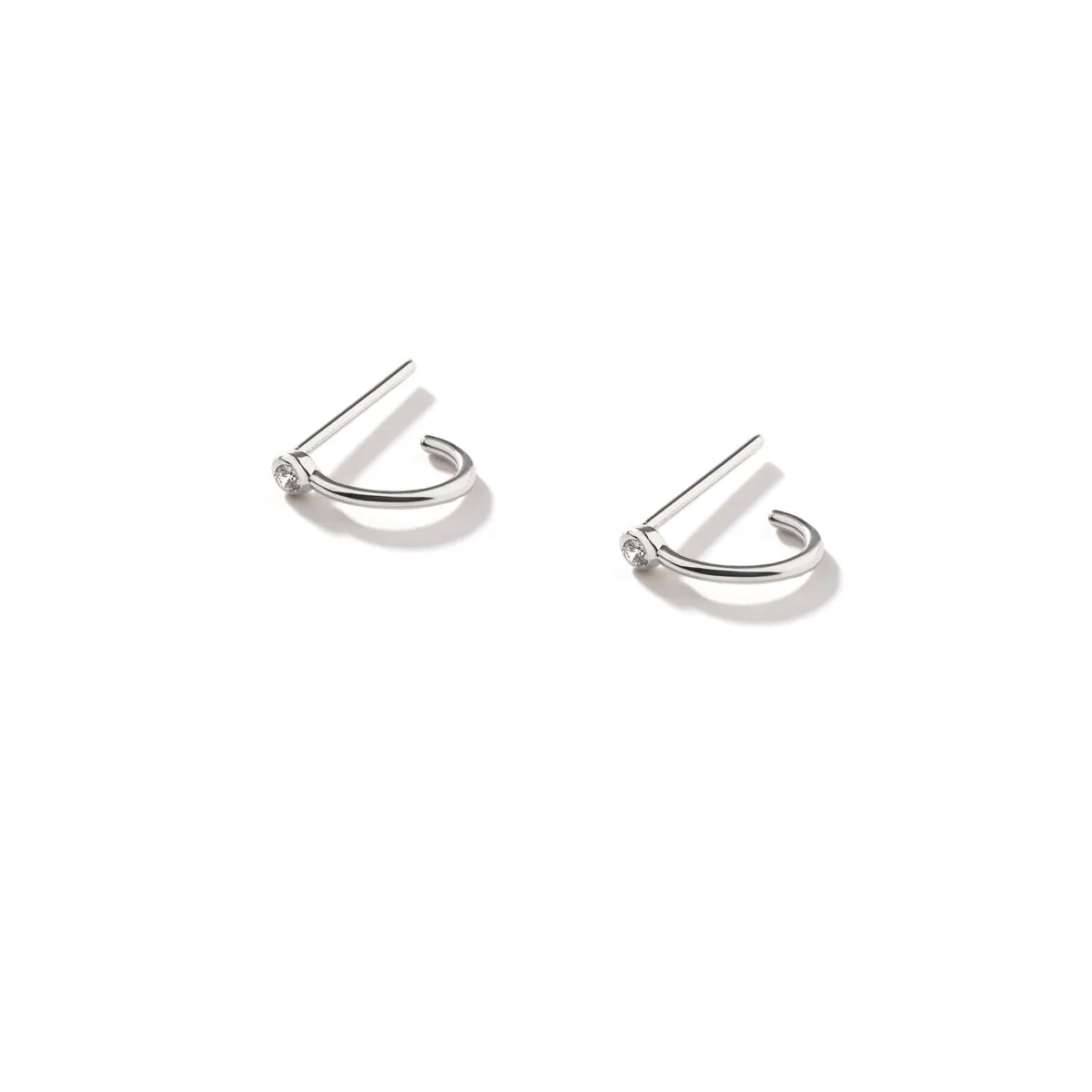 Semicircle Stud Earrings