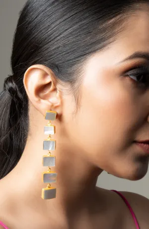 Shell Pearl Drop Earrings