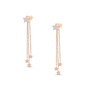 SHOOTING STARS DIAMOND STYLISH DROPPING EARRINGS