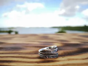silver ring- the classic feather