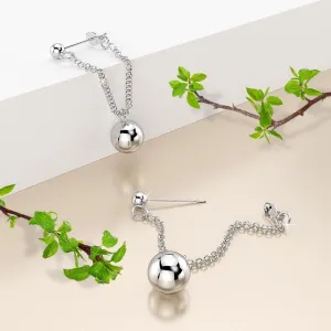 Solid 925 Sterling Silver Orbital Earrings
