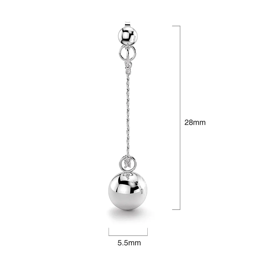 Solid 925 Sterling Silver Orbital Earrings