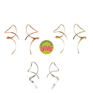 Spiral 14k gold earrings