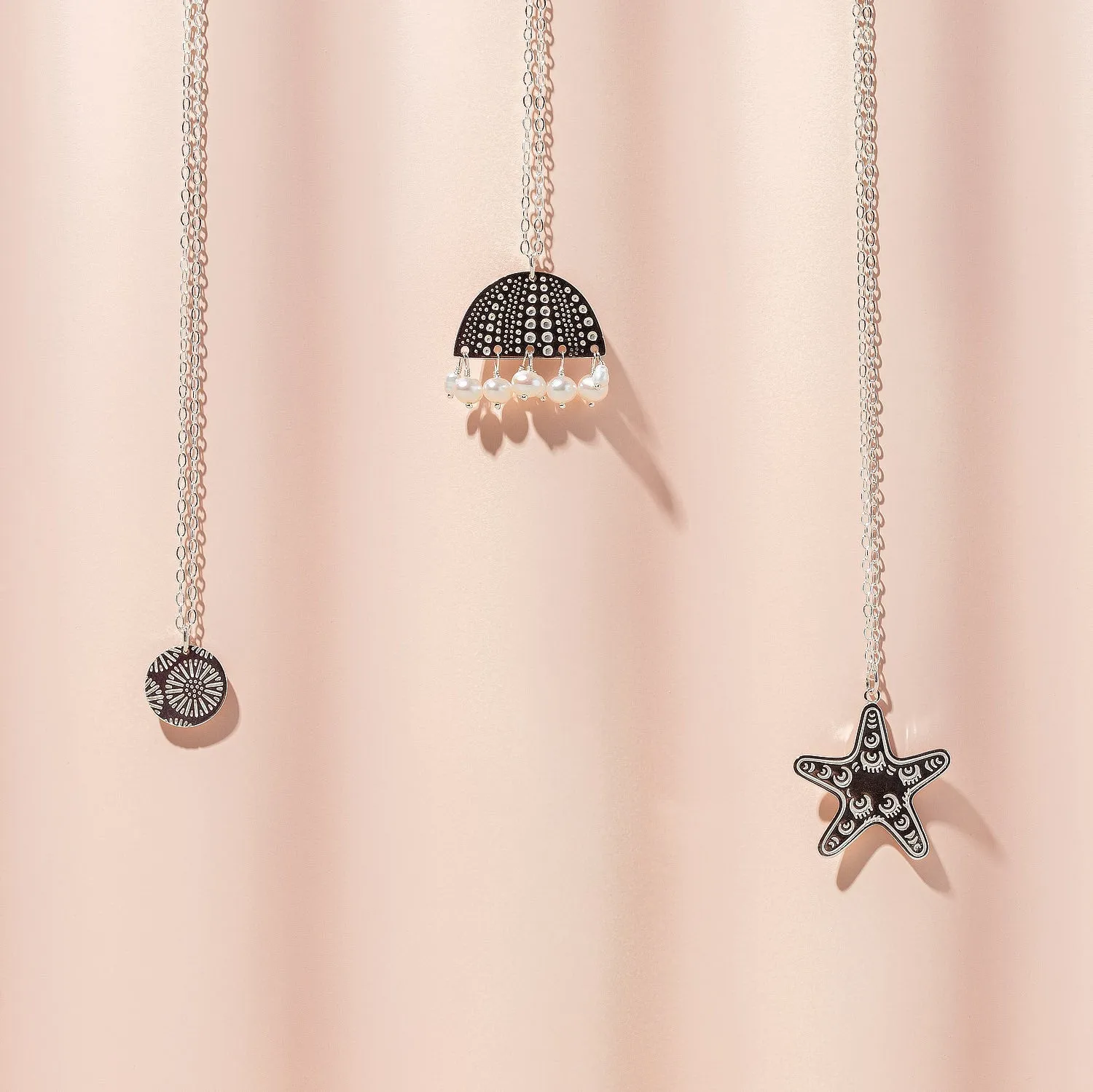 Starfish Silver Pendant Necklace