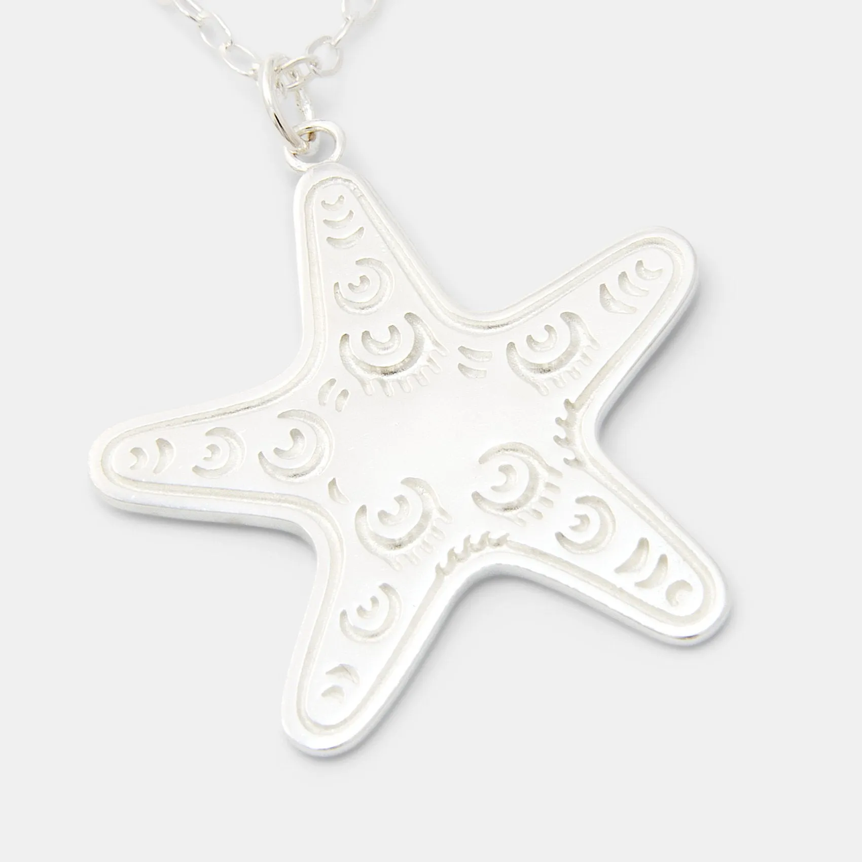 Starfish Silver Pendant Necklace