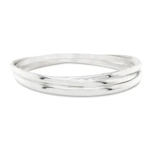 Sterling Silver Russian Rolling Bangle