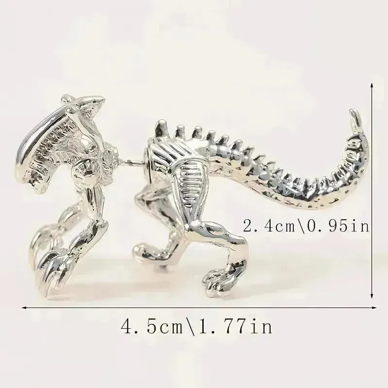 Stylish Alien Shaped Stud Earrings