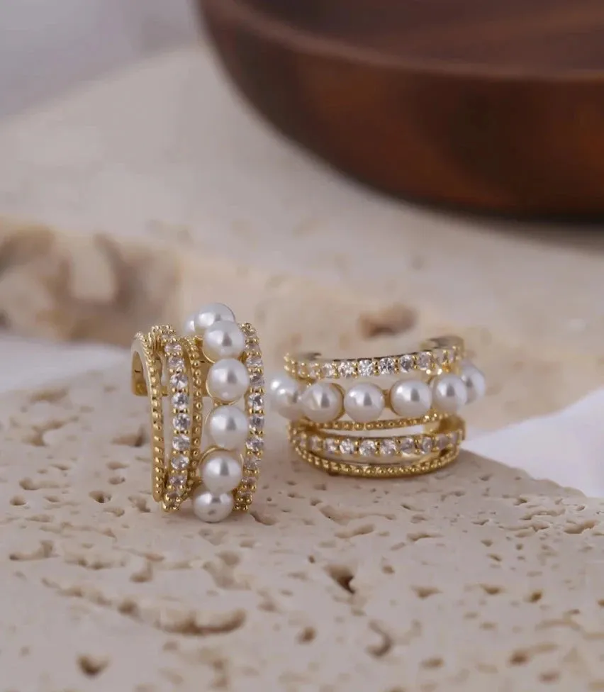 Stylish Statement Pearl Earrings