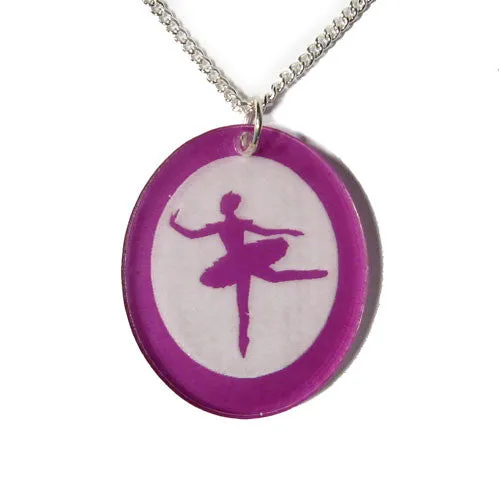 Sugar Plum Fairy Silhouette Pendants