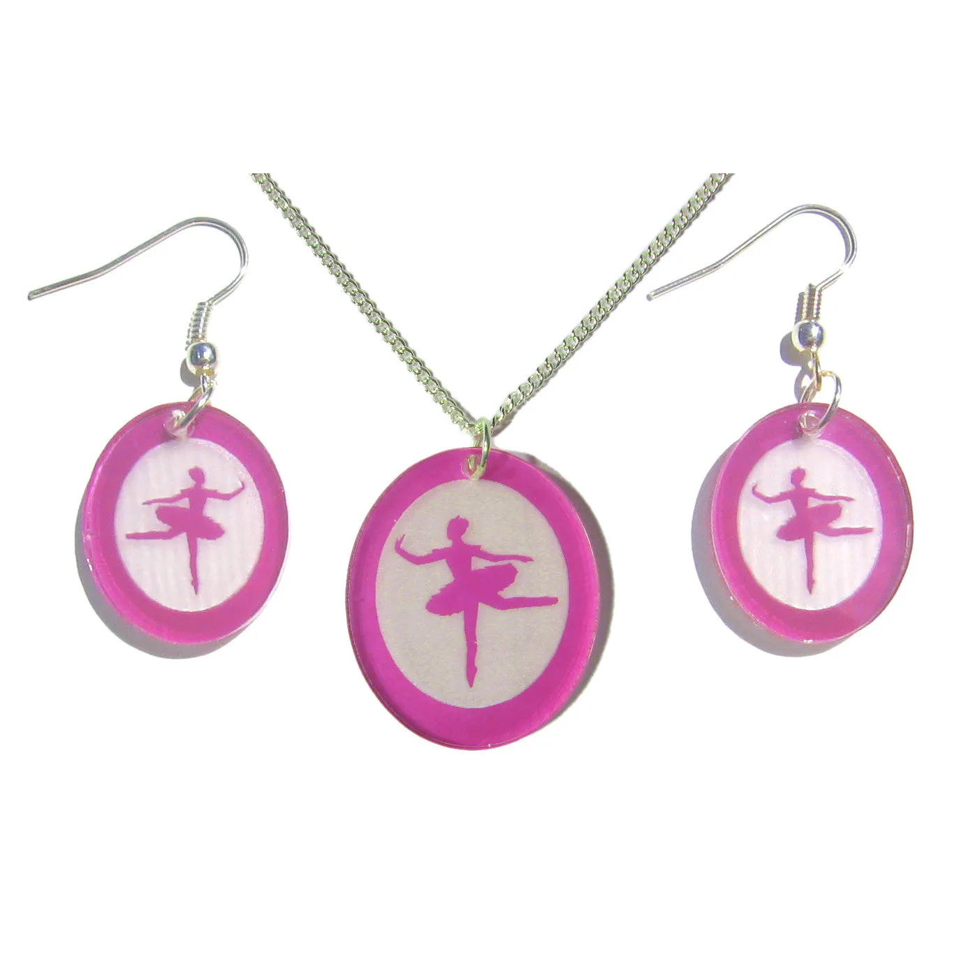 Sugar Plum Fairy Silhouette Pendants