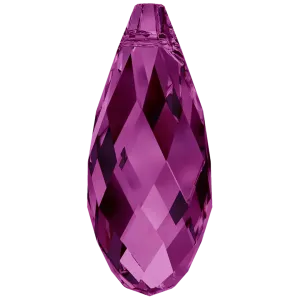 Swarovski Pendants Briolette (6010) Amethyst