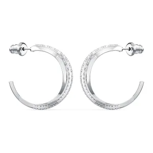 SWAROVSKI Twist Hoop Earrings - White #5563908
