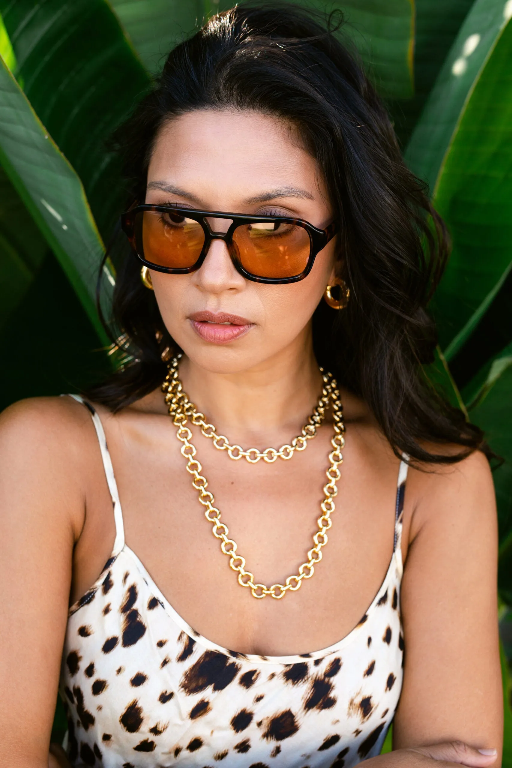 Talis Chains Gold Chubby Link Choker Necklace