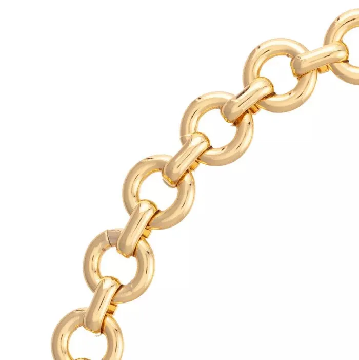 Talis Chains Gold Chubby Link Choker Necklace