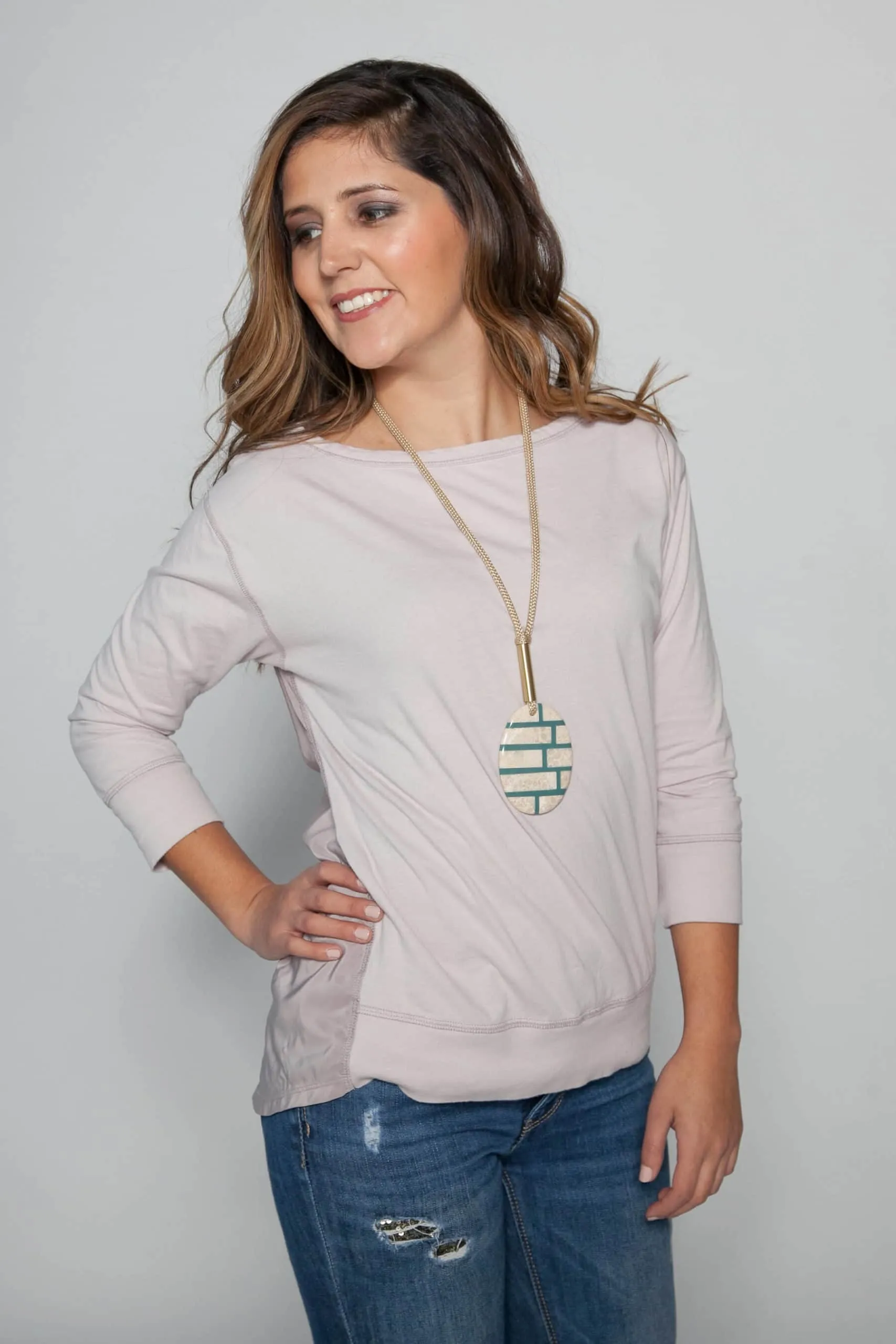 Teal Brick Lucia Necklace