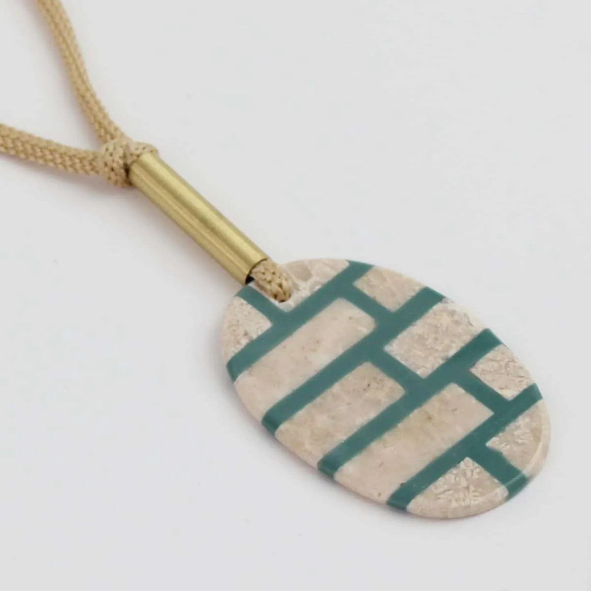 Teal Brick Lucia Necklace