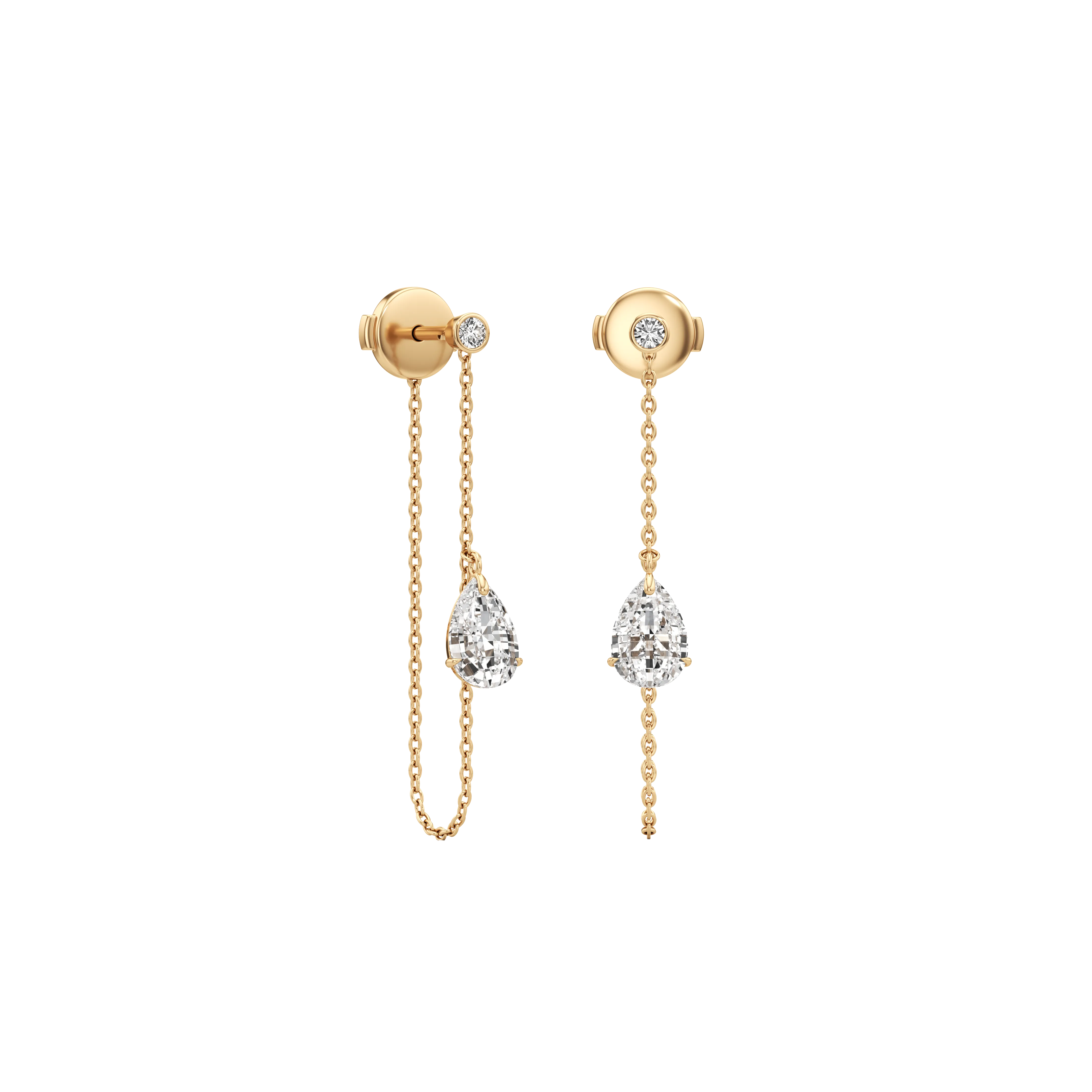 Tear pure drop earrings