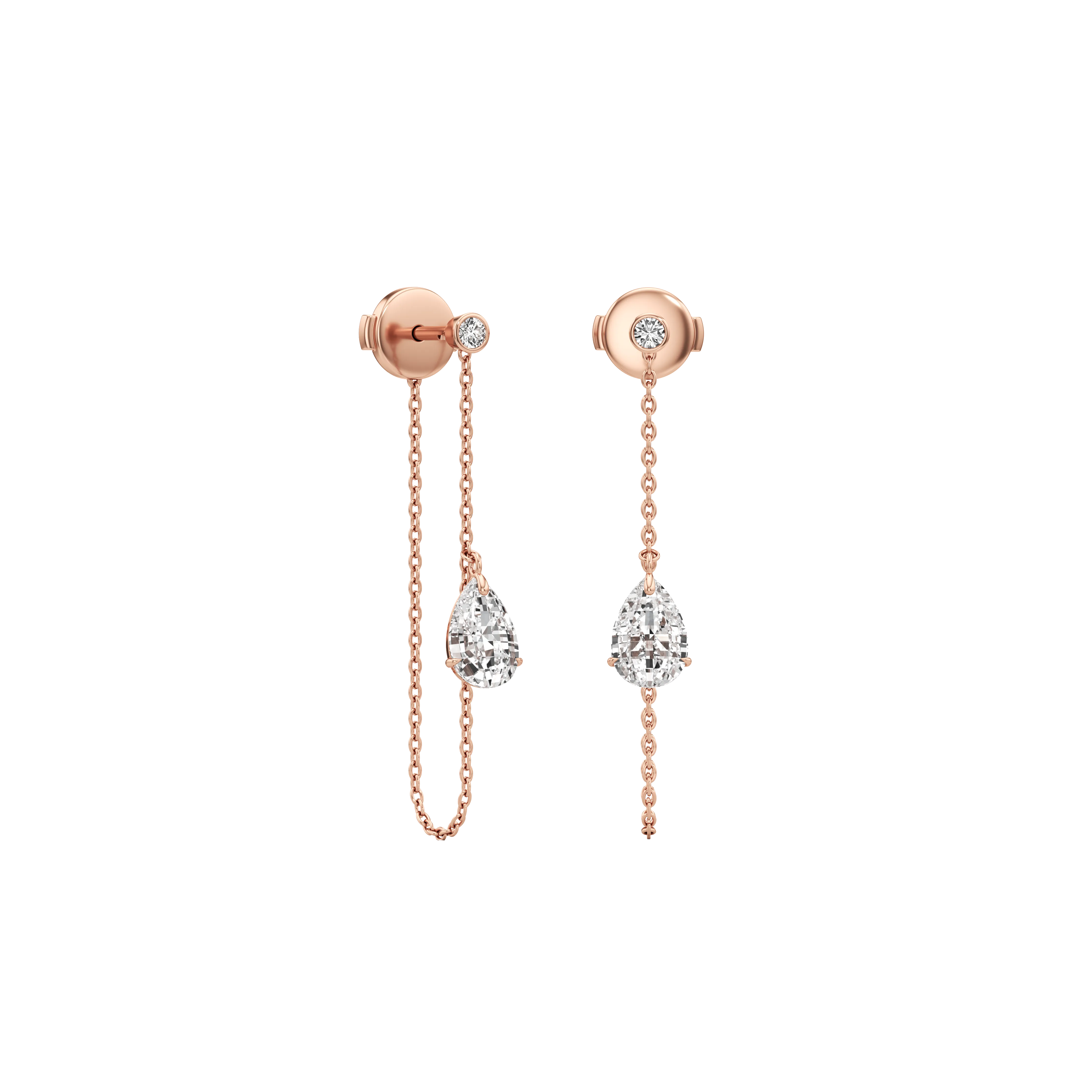 Tear pure drop earrings