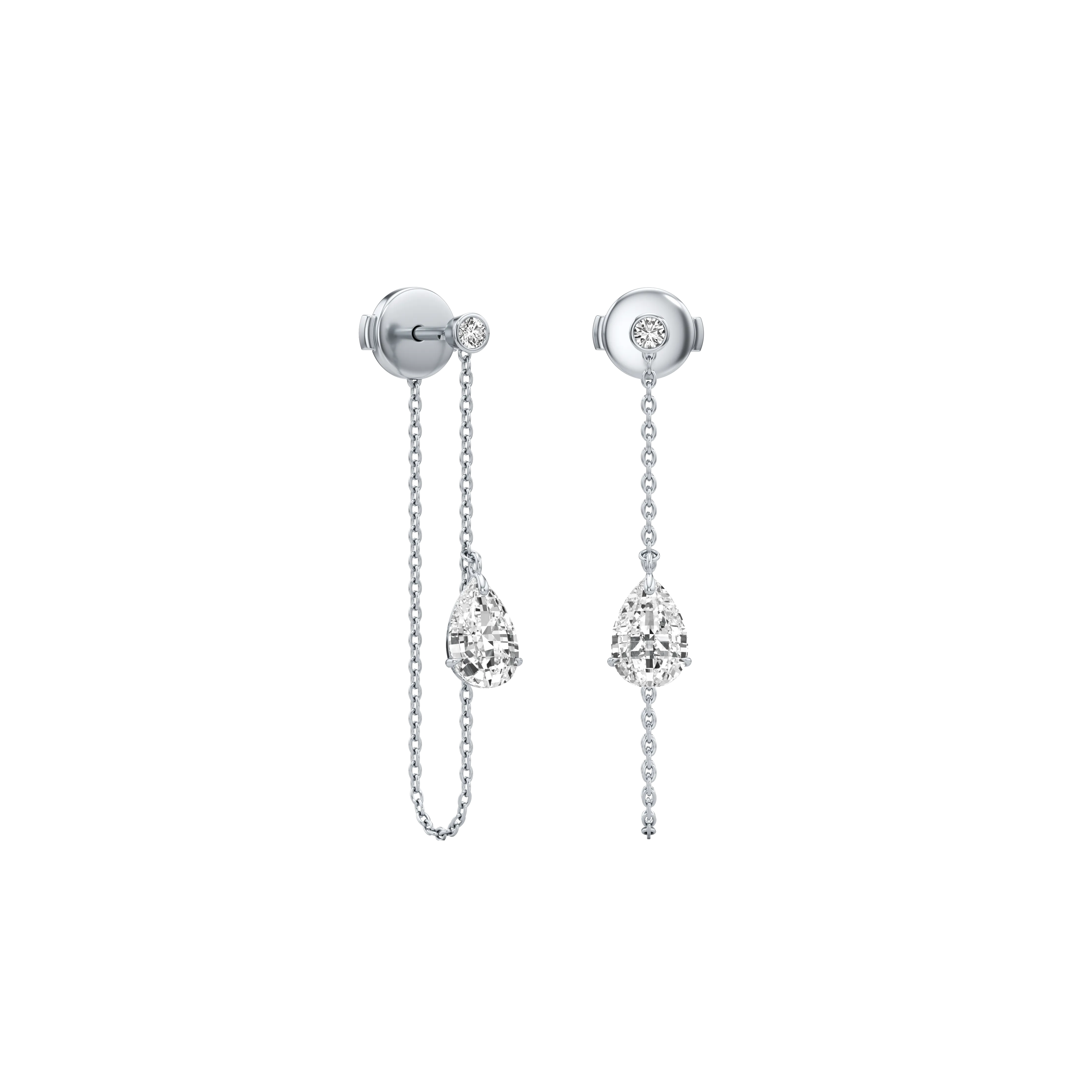 Tear pure drop earrings
