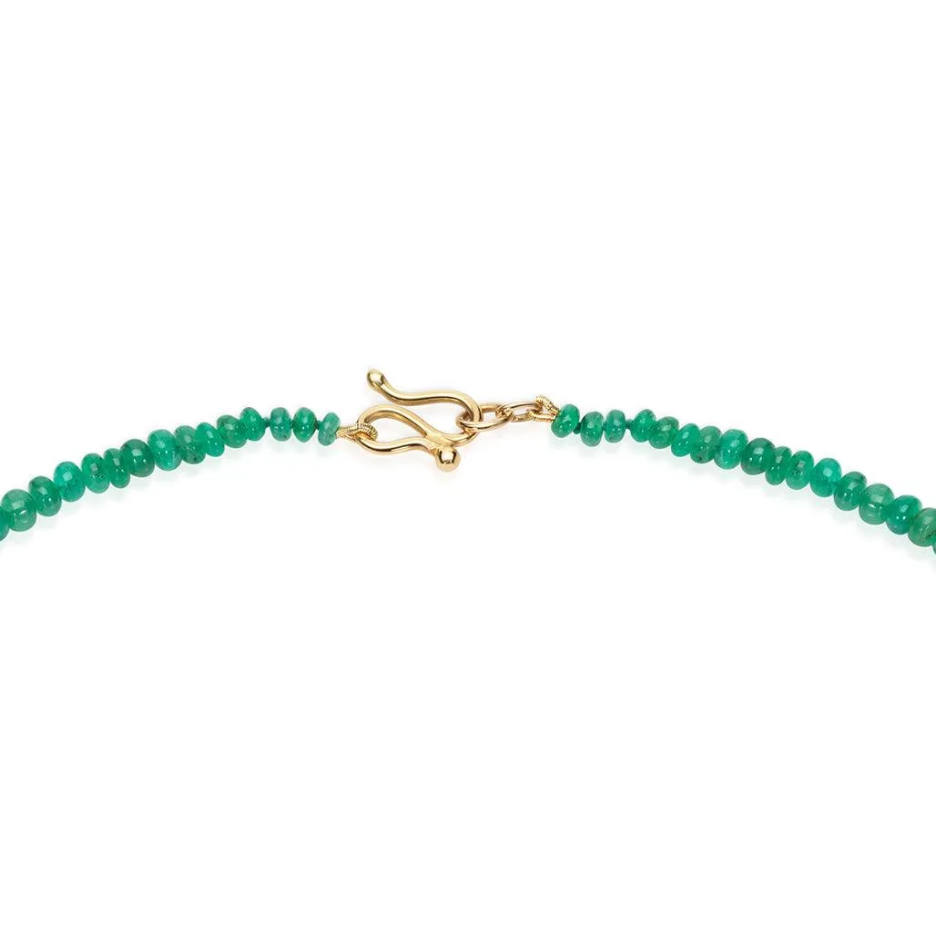 Temple Emerald Bead Necklace
