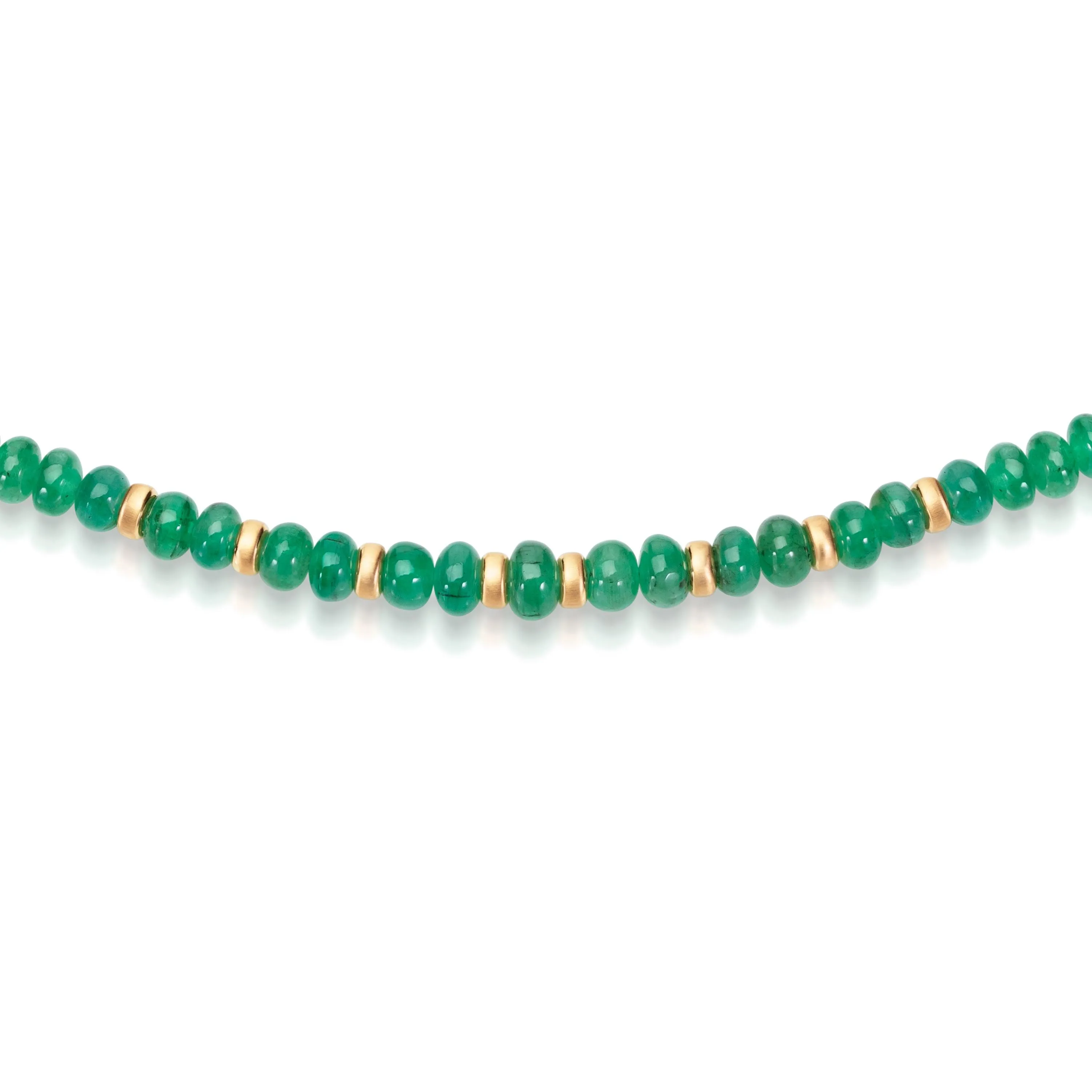 Temple Emerald Bead Necklace