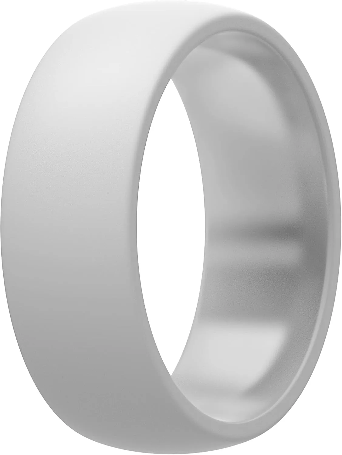 ThunderFit Mens Silicone Rings Wedding Bands, Classic & Striped Style 8.7 mm Wide 2.5mm Thick - 1 Pack