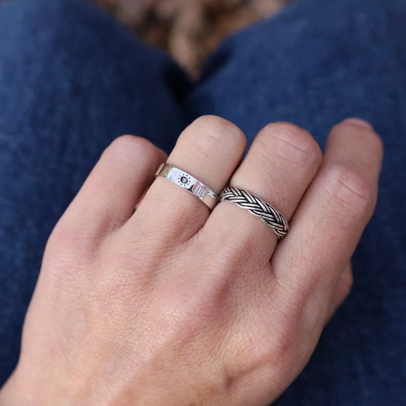 Tiny Sun Band Ring
