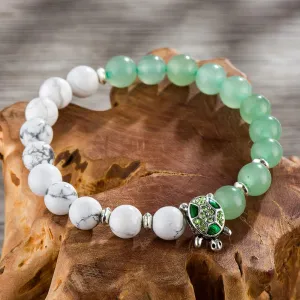 Turtle Charm - Beaded Stone Bracelets