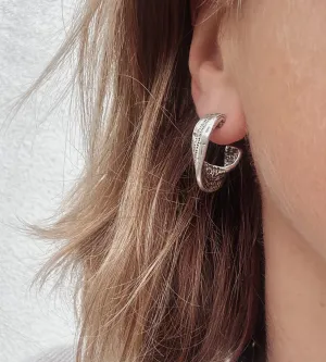 Twisted Teardrop Hoops