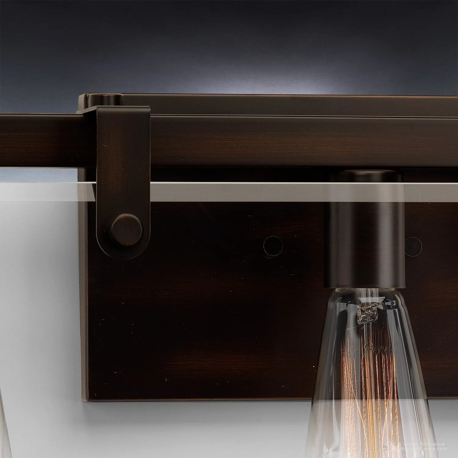 UHP2450 Modern Farmhouse Modern Bath Fixture, 8-3/8"H x 22-3/4"W, Olde Bronze Finish, Bristol Collection