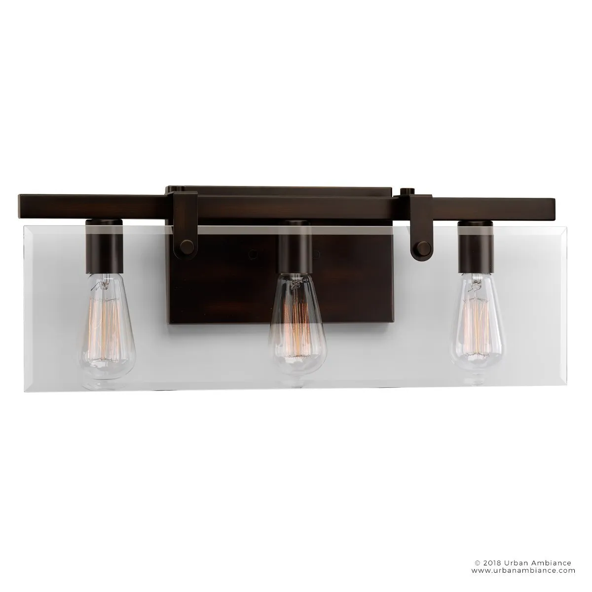 UHP2450 Modern Farmhouse Modern Bath Fixture, 8-3/8"H x 22-3/4"W, Olde Bronze Finish, Bristol Collection