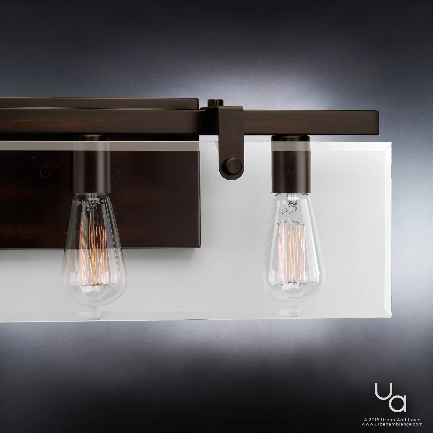 UHP2450 Modern Farmhouse Modern Bath Fixture, 8-3/8"H x 22-3/4"W, Olde Bronze Finish, Bristol Collection