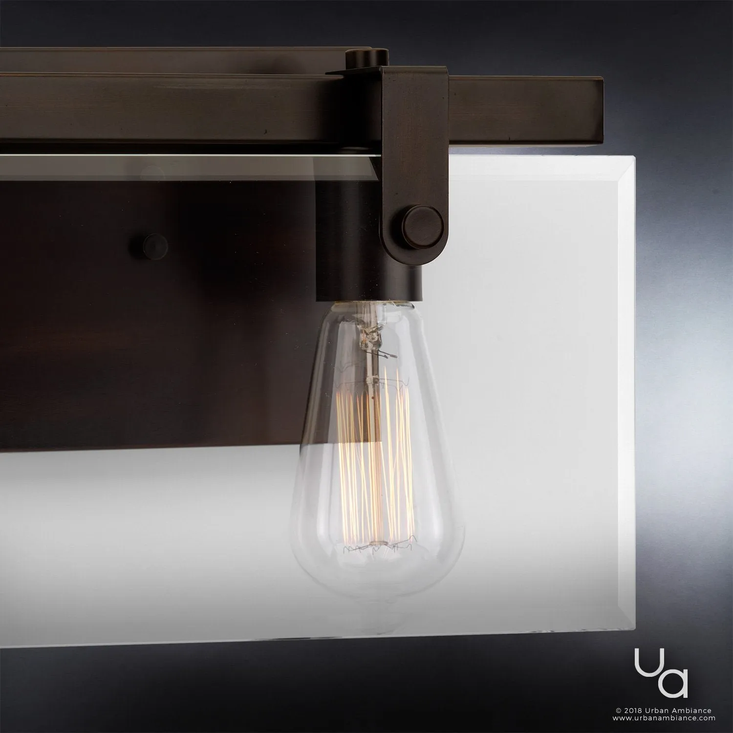 UHP2452 Modern Farmhouse Modern Bath Fixture, 8-3/8"H x 14-7/8"W, Olde Bronze Finish, Bristol Collection